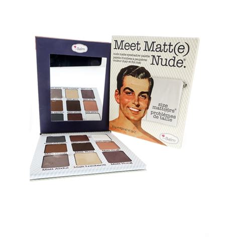 Shop Thebalm Meet Matte Nude Eyeshadow Palette Free Shipping On