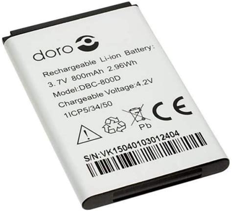 Doro Dbc 800d Battery For Phone Easy 500 506 508 Uk