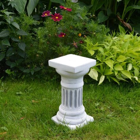Pedestal Stone Greek Column Zen Garden Sculpture Concrete Etsy