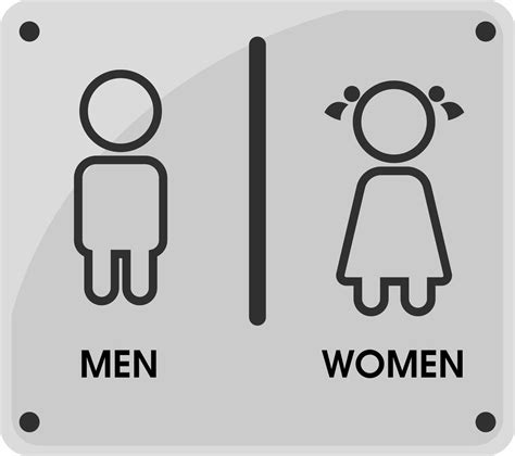 Men And Women Toilet Icon Themes That Looks Simple And Modern Vector
