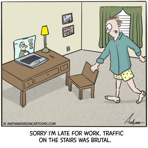 Cartoon About Working From Home By Andy Anderson Andy Anderson Cartoons