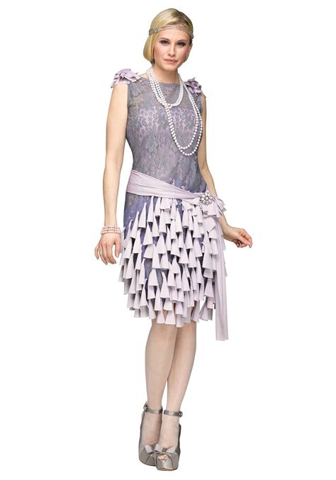 Womens Great Gatsby Daisy Buchanan Bluebells Dress Costume