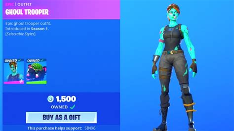 Ghoul trooper is an epic outfit in fortnite: OG PINK Ghoul Trooper is NEVER Coming back..! (Item Shop ...