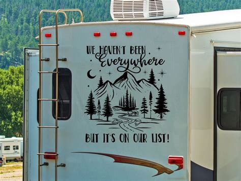 Funny Rv Decal We Haven T Been Everywhere But It S On Our List