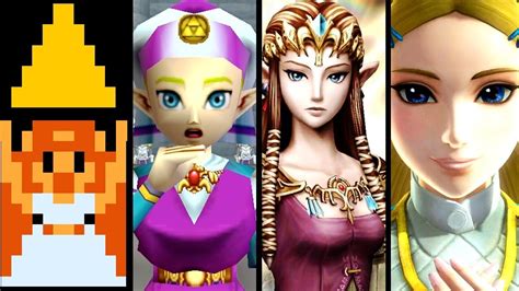Zelda Evolution Of Princess Zelda 1986 2018 Switch To Nes Youtube