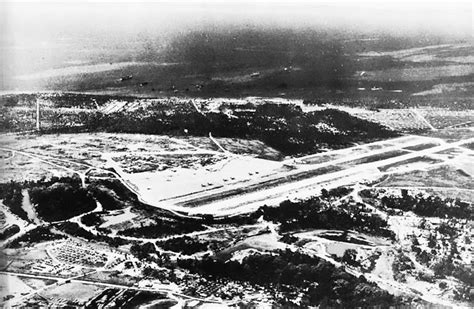 [photo] henderson airfield seen from the air guadalcanal solomon islands aug 1944 world war