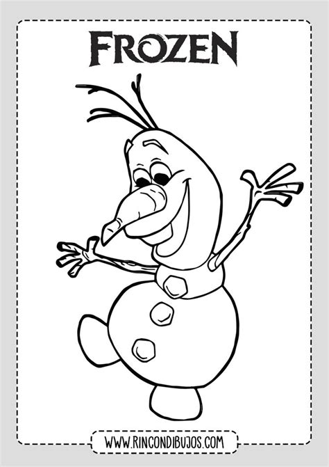 Dibujos De Olaf De Frozen Para Colorear Rincon Dibujos Olaf Frozen