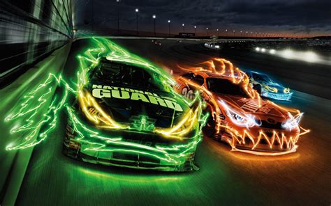 Neon Racing Wallpapers Top Free Neon Racing Backgrounds Wallpaperaccess