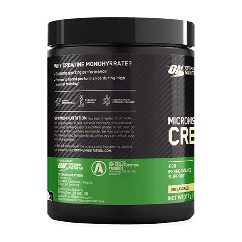 Optimum Nutrition Micronised Creatine Powder 317g Holland Barrett