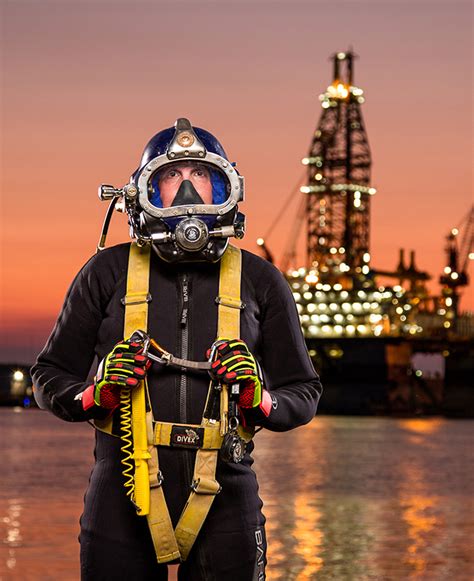 Photographing An Industrial Deep Sea Diver For Scuba Diving Magazine