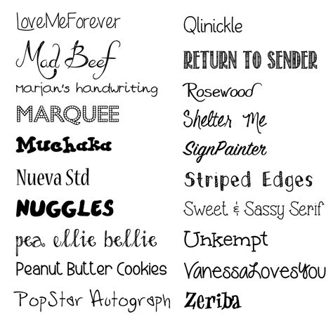 Favorite Fonts Part 2 Simplify2day
