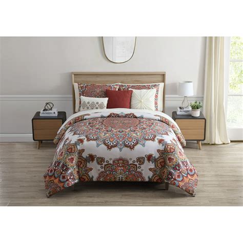 Vcny Home Tamara Medallion Bed In A Bag Comforter Set Fullqueen