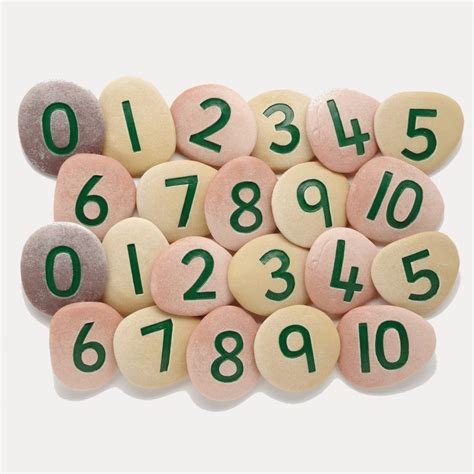 Jumbo Number Pebbles Two Sets Of Numbers 0 To 10 10 Things Pebbles