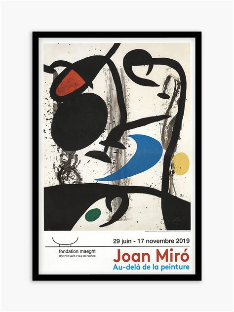 Galerie Maeght De La Peinture Joan Miro Exhibition Poster Framed