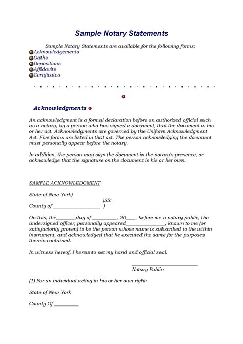 Notary Texas Template