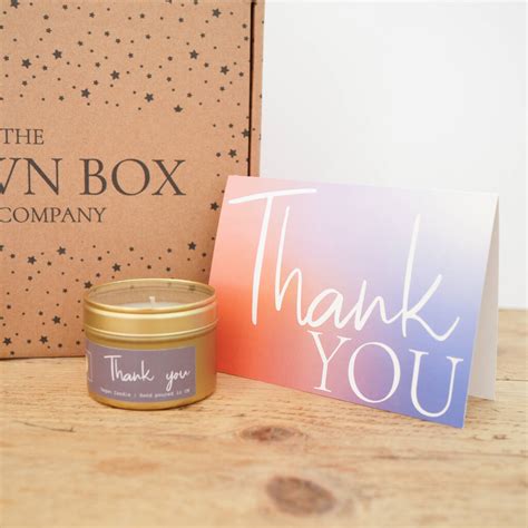 Thoughtful Thank You Gift Set By The Brown Box Gift Company