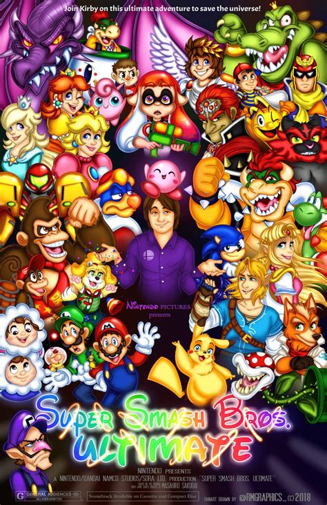 Super Smash Bros Ultimate Disney Styled Poster Rachael Moceri On