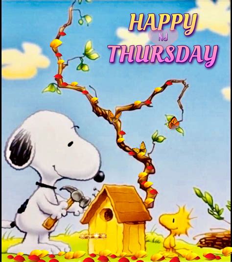 Happy Thursday Snoopy Good Morning Motivational Quotes