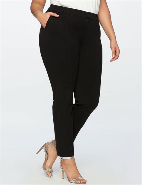 The Ultimate Suit Pintuck Pant Womens Plus Size Pants Eloquii
