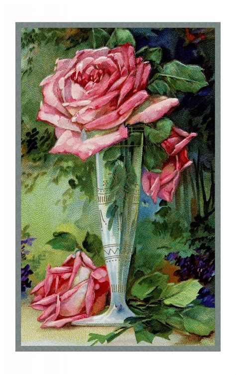 Rose Vintage Painting Free Stock Photo Public Domain Pictures