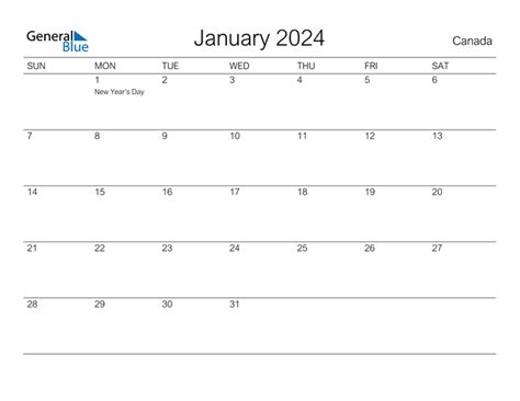 January 2024 Calendar Printable Cute Cool Latest List Of January 2024