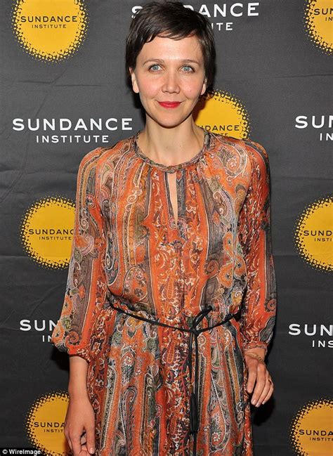 Maggie Gyllenhaal Embraces The Bohemian Look As She Steps Out In A Paisley Print Orange Midi