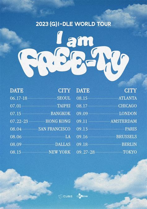 2023 Gi Dle I Am Free Ty World Tour Ticket Details Kpopmap
