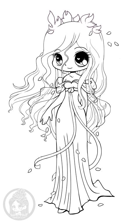 Yampuff Chibi Coloring Pages Sketch Coloring Page