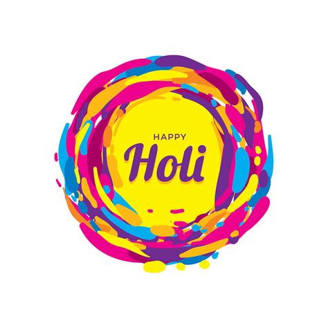 Happy Holi Greeting Vector 192339 Vector Art At Vecteezy