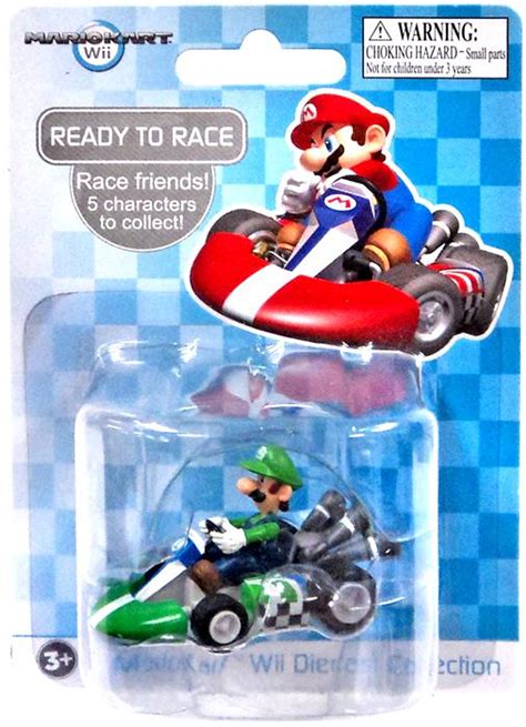 Super Mario Mario Kart Wii Diecast Collection Luigi 2 Diecast Vehicle