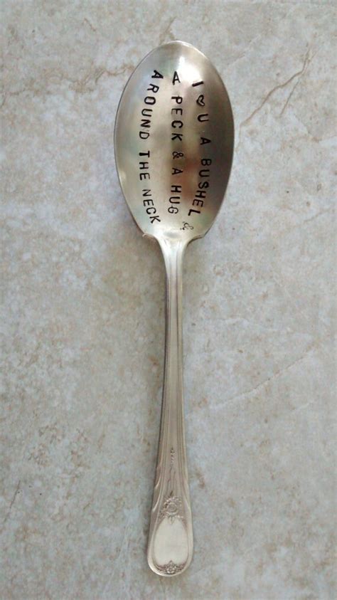 Hand Stamped Silver Spoon