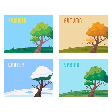 Preschool Seasons Chart Different Seasons Seasons Of The Year