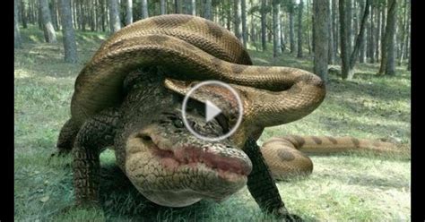 Giant Snake Vs Alligator Real Fight