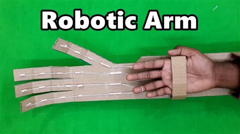 How To Make A Robotic Arm Using Cardboard Very Easy Youtube