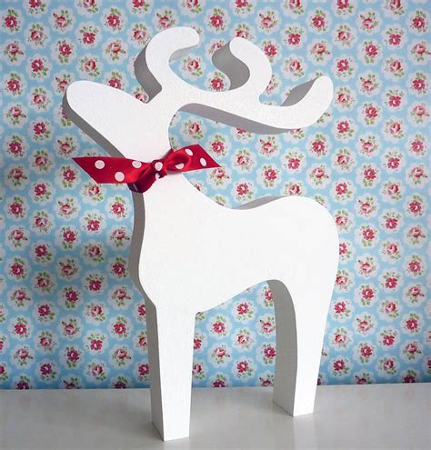 Christmas Reindeer Decoration By Little Cherub Design Reindeer Decorations Christmas Reindeer