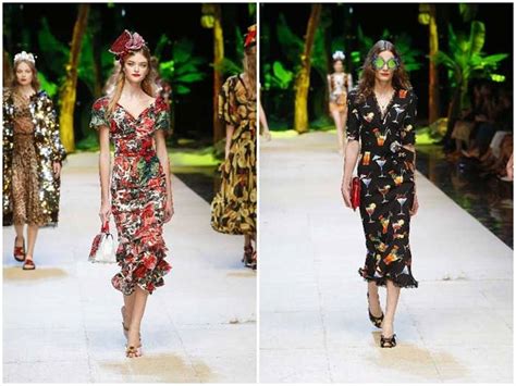 Dolce Gabbana Unveil Tropically Tinted Collection At Mfw