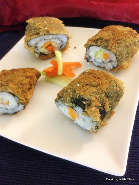 Tempura Sushi Rolls Cooking With Thas Healthy Recipes Instant Pot