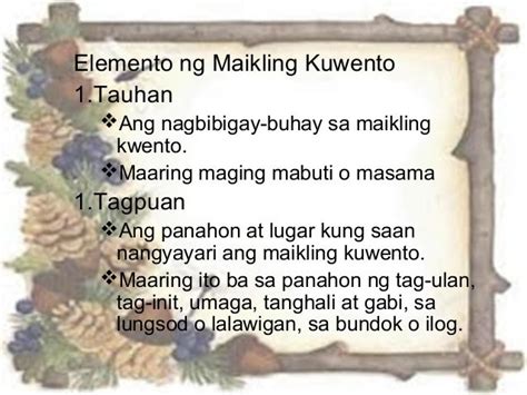 Elemento Ng Maikling Kuwento