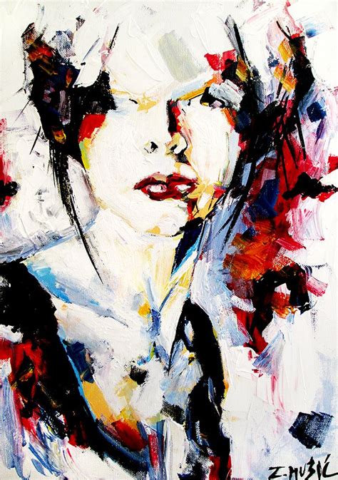Beauty Lies In Imperfection Abstract Portrait Modern Art Paintings