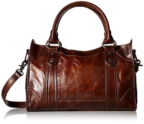 Frye Melissa Zip Satchel Leather Handbag In Brown Save 25 Lyst