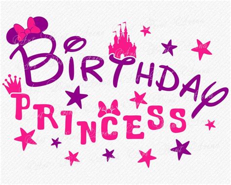Happy Birthday Princess Svg