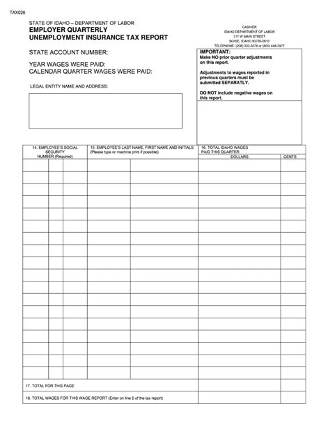 Unemployment Tax Form Fill Online Printable Fillable Blank Pdffiller