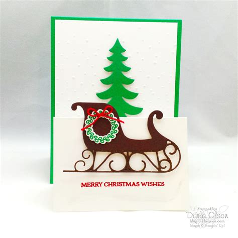Inkheaven Fun Fold Card With Santas Sleigh