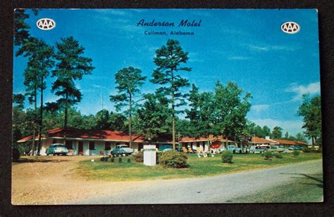 Used cars with a warranty offered. 1950s Old Cars Anderson Motel Cullman AL Postcard | eBay