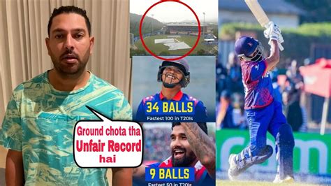 yuvraj singh s reply😡 on his greatest record broken by dipendra singh nepal cricket world