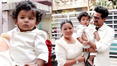 Bharti Singh Son Laksh Limbachiya Cute In Nehru Jacket Arrived For His 1st Birthday Party Youtube
