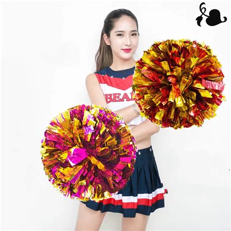 1pcs Cheerleading Pompoms Cheerleaders Pom Poms In Pom Poms From Sports And Entertainment On