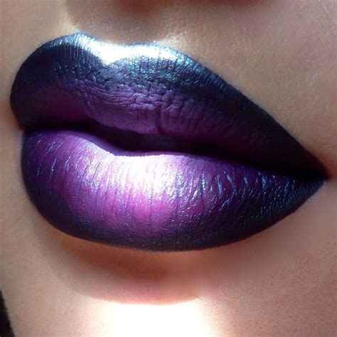Nikkimakeup1 Purple Ombré Lip In 2020 Purple Lips Makeup Purple Eye