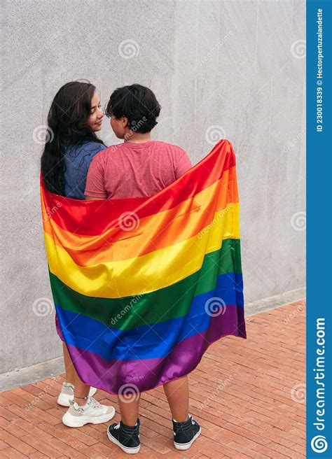 Latin Lesbian Couple Enjoys Each Other`s Company While Celebrating