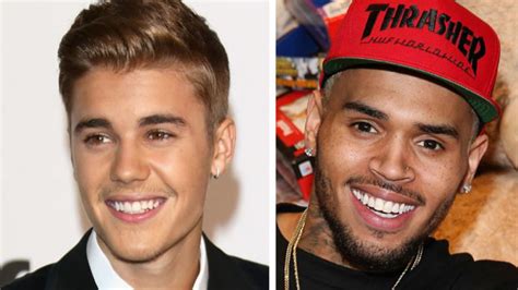 Justin Bieber And Chris Brown Hit The Club Together See The Snap Entertainment Tonight